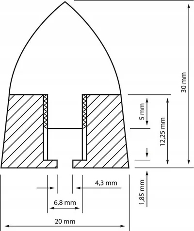 Kunjat Dynavox për altoparlantë, set 4 copë, metalike - 5