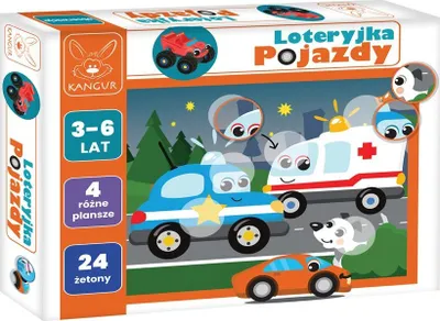 Loja edukative Kangaroo Lottery Game Vehicles, për fëmijë 3+, shumëngjyrëshe - 1