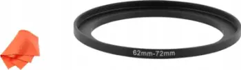 Unazë adaptuese Kiwi Step Up, 62mm në 72mm, alumini, e zezë