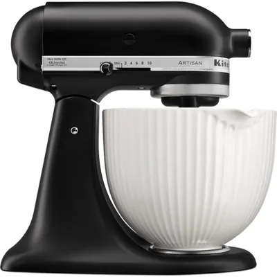 Mikser planetar KitchenAid Artisan 5KSM125, 4.8L, 10 shpejtësi, i zi mat - 5