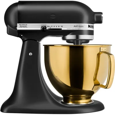 Mikser planetar KitchenAid Artisan 5KSM125, 4.8L, 10 shpejtësi, i zi mat - 6