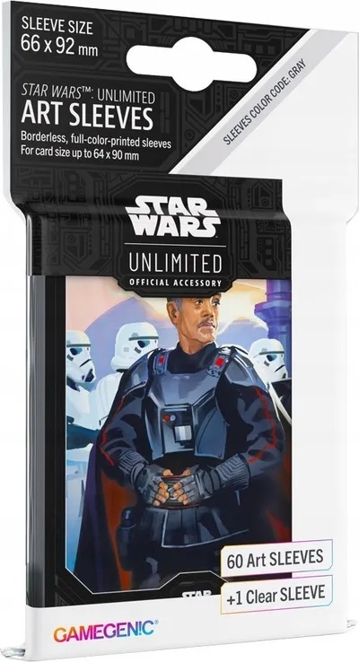 Mbështjellëse kartash Gamegenic Star Wars Unlimited, 60 karta, dizajn Moff Gideon, shumengjyrëshe - 1