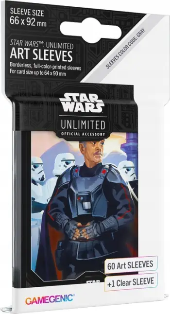 Mbështjellëse kartash Gamegenic Star Wars Unlimited, 60 karta, dizajn Moff Gideon, shumengjyrëshe