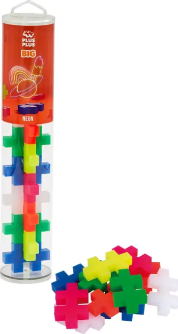 Set ndërtimi Plus Plus Big Neon 3286, 15 copë, shumëngjyrësh