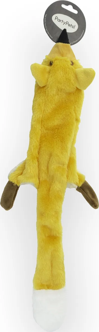 Lodër pelushi për qen Party Pets Skinnies Fox, 55 cm, me zhurmë, portokalli - 1