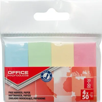 Fleta indeksimi Office Products, 20x50mm, 4x50 copë - 1