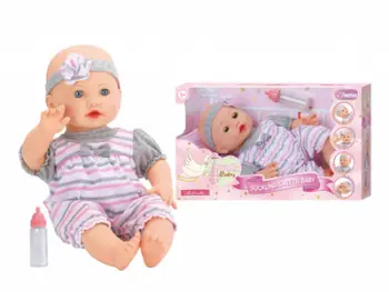 Kukull interaktive Baby That Eats Momki, 40 cm, vinyl dhe tekstil, shumëngjyrëshe