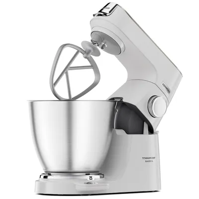 Mikser planetar Kenwood Titanium Chef Baker XL KVL65.001WH, tas inoksi, i bardhë - 3