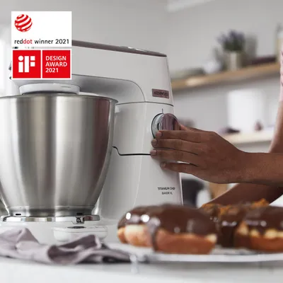 Mikser planetar Kenwood Titanium Chef Baker XL KVL65.001WH, tas inoksi, i bardhë - 6