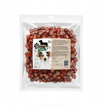 Shkopinj snacks për qen Mr. Pretzel Sushi, lepur dhe cod, 500g