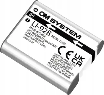 Bateri litium jon OM System LI-92B, 1350mAh, për kamera Tough TG