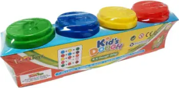 Plastelinë loje Swede Modeling Dough, 4 ngjyra, për fëmijë