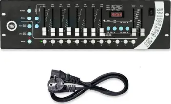 Kontrollues ndriçimi DMX Light4Me DMX 192 V2, 192 kanale, për skenë, i zi