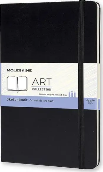 Fletore vizatimi Moleskine Art Collection, A5, 104 faqe, e zezë