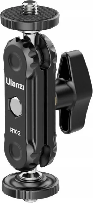 Krah montimi Ulanzi R102 Magic Arm, 9 cm, 2x filetë 1/4", i zi - 3