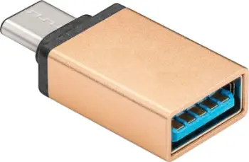 Adapter USB PremiumCord USB-C në USB 2.0, OTG, gold
