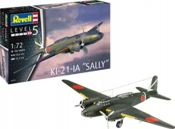 Set model aeroplani Revell KI-21-LA Sally, shkalla 1:72, plastik, shumëngjyrësh