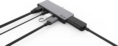 Docking stacion LMP USB-C Tablet Dock, HDMI 4K, Gigabit Ethernet, i hirtë - 4