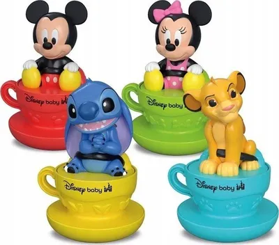 Lodër rrotulluese Disney Baby Clementoni Spinning Tops, me figura Mickey, për bebe, shumëngjyrëshe - 4