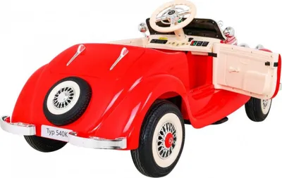 Makina elektrike për fëmijë Mercedes Benz Retro 540A, 4 motorë, deri 100 kg, e kuqe - 12
