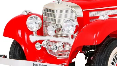 Makina elektrike për fëmijë Mercedes Benz Retro 540A, 4 motorë, deri 100 kg, e kuqe - 17