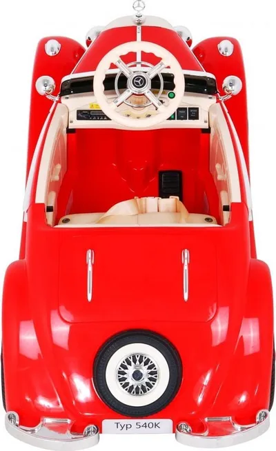 Makina elektrike për fëmijë Mercedes Benz Retro 540A, 4 motorë, deri 100 kg, e kuqe - 8