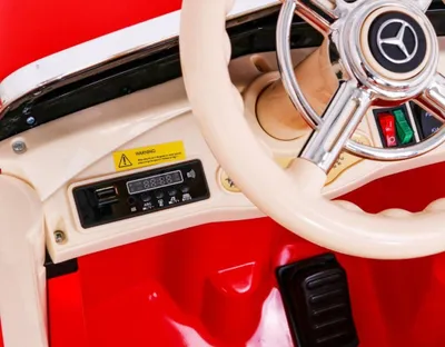 Makina elektrike për fëmijë Mercedes Benz Retro 540A, 4 motorë, deri 100 kg, e kuqe - 9