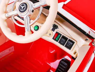 Makina elektrike për fëmijë Mercedes Benz Retro 540A, 4 motorë, deri 100 kg, e kuqe - 10