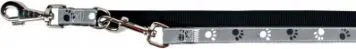 Leash për qen Trixie Adjustable Reflective M L, 2m, najlon reflektues, i zi - 1