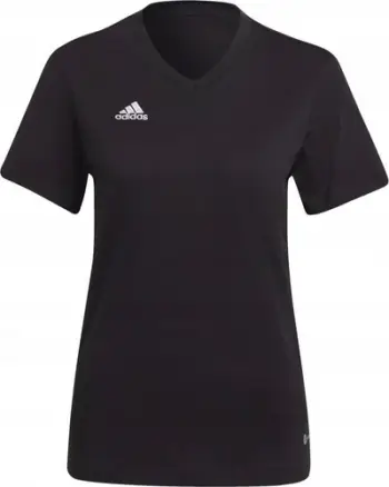 Bluzë sportive për femra adidas Entrada 22 Tee HC0438, AEROREADY, pambuk, e zezë
