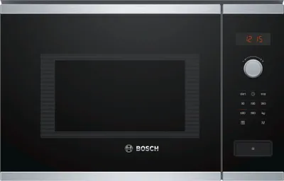 Furrë me mikrovalë Bosch BFL553MS0, AutoPilot 7, ekran LED, inox - 1
