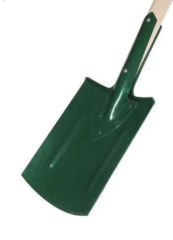 Lopatë kopshti me riveta, dorezë “T”, 90cm, gri