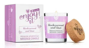 Qiri Magnetifico Power Of Pheromones Enjoy it! Blackcurrant and Kiwi Massage Candles, 70 ml