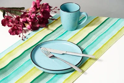Set pjata ëmbëlsire Heinner Electra, 6 copë, 20 cm, qeramike, blu - 3
