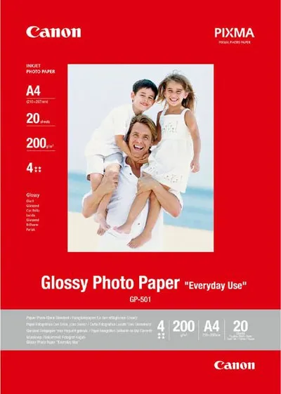 Letër fotografike Canon Glossy Photo Paper A4, 210 g/m², 20 fletë, e bardhë - 1