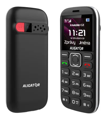 Telefoni Aligator A720, 4G, me bazë karikimi, i zi - 4