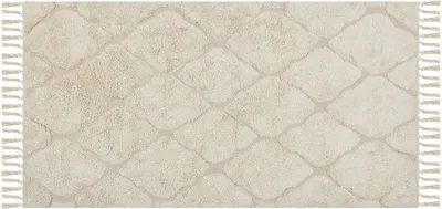 Tapet pambuku SILCHAR, 80 x 150 cm, shaggy, bezhë - 3