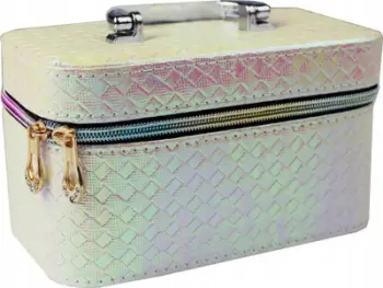 Kuti kozmetike Vanity Case S, me pasqyrë, me zinxhir, irizente