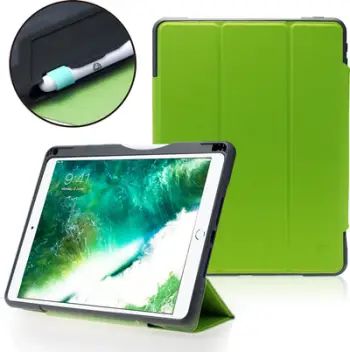 Mbrojtëse tablet DEQSTER Rugged Case RQ1, për iPad 10.2 7/8/9 Gen, me mbajtës stilolapsi, jeshile