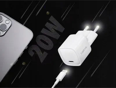Karikues muri LogiLink PA0278, USB C, 20W, i bardhë - 4