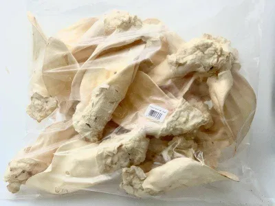 Shujtë për qen Artex White, veshë viçi të tharë, set 20 copë, natyrale - 1