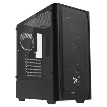 Kuti gaming NOCTIS FLOW X1, ATX Mid Tower, x4 ventilatorë 120mm, e zezë