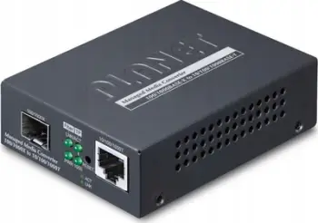 Konvertues media Planet GT-915A, RJ45 në fiber multimode, 1Gbps, i zi