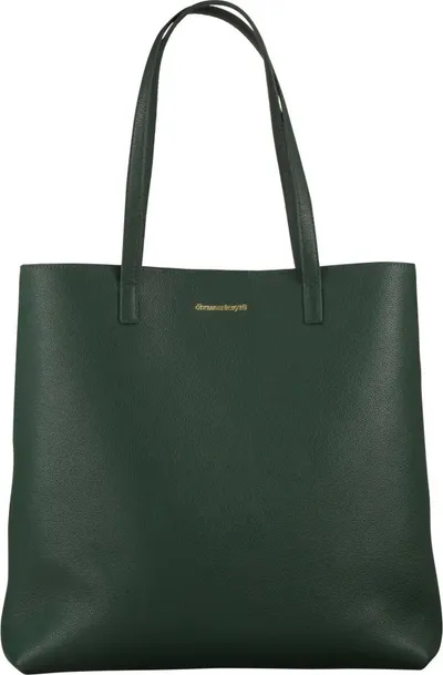 Çantë tote dbramante1928 Siena, lëkurë, 41.5x59.5cm, e gjelbër e errët - 1