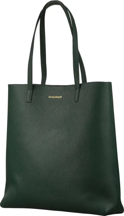 Çantë tote dbramante1928 Siena, lëkurë, 41.5x59.5cm, e gjelbër e errët - 2