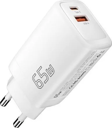 Karikues murale Essager GaN, 65W, USB C dhe USB A, i bardhë - 1
