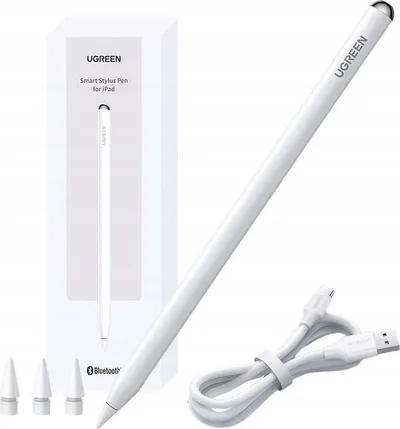 Laps stilolaps Ugreen Smart Stylus Pen për iPad, Bluetooth, USB C, i bardhë - 1