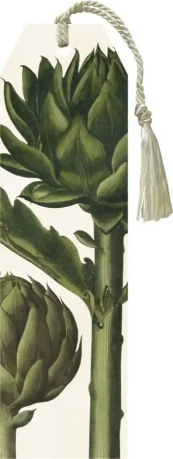 Shenjë libri Karczoch Bookmark With Ribbon, karton, me fjongo dekorative, shumëngjyrëshe