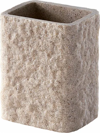 Mbajtëse furçash dhëmbësh Gedy ARIES AR98 03, 9.2x11x6.5 cm, beige stone - 1