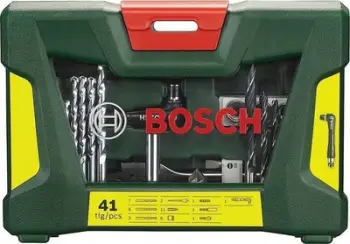 Set veglash Bosch X-Line, 41 pjesë, freza dhe bita, jeshile